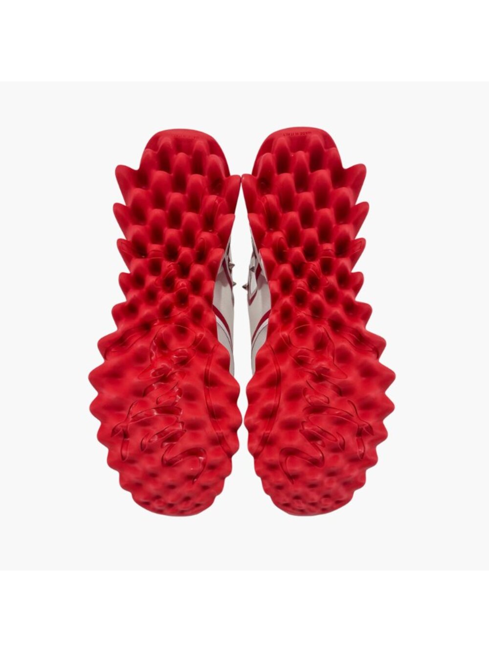 Christian Louboutin Sharkina White Mesh Red Sneakers Size 38 US 8 Women's 6968 - Picture 4 of 15